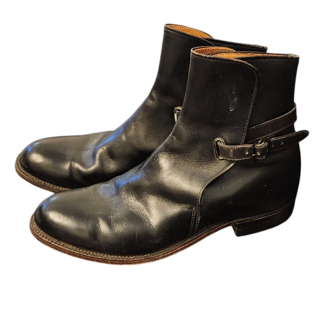 Frye Black Leather Ankle Boots Size 7 1/2